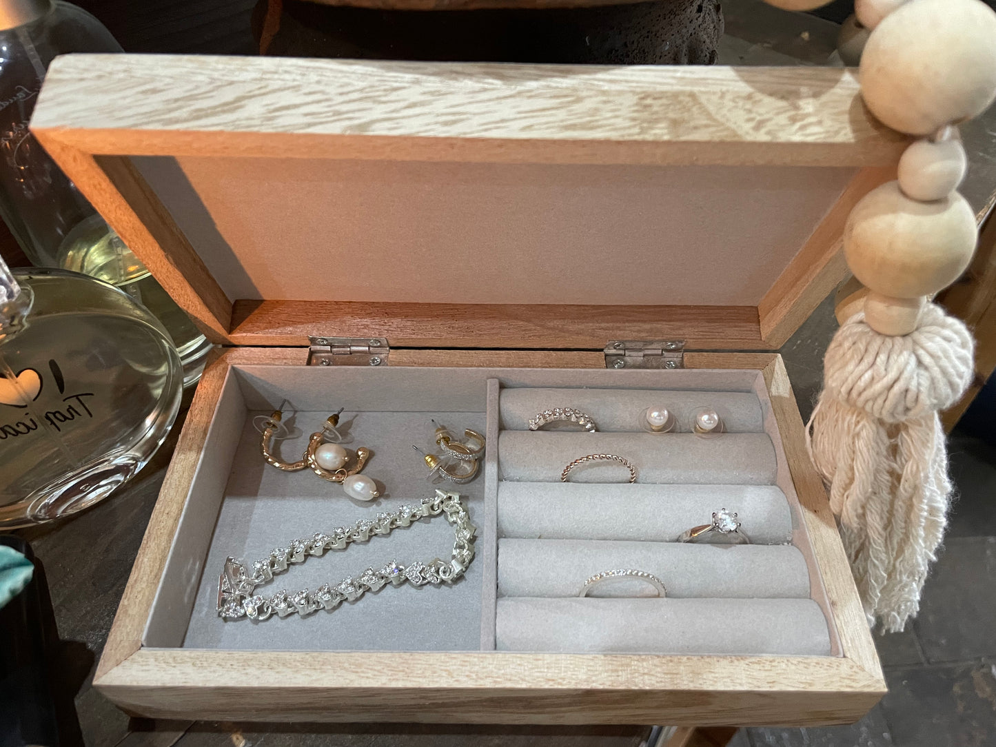 Antic Wooden jewellery box