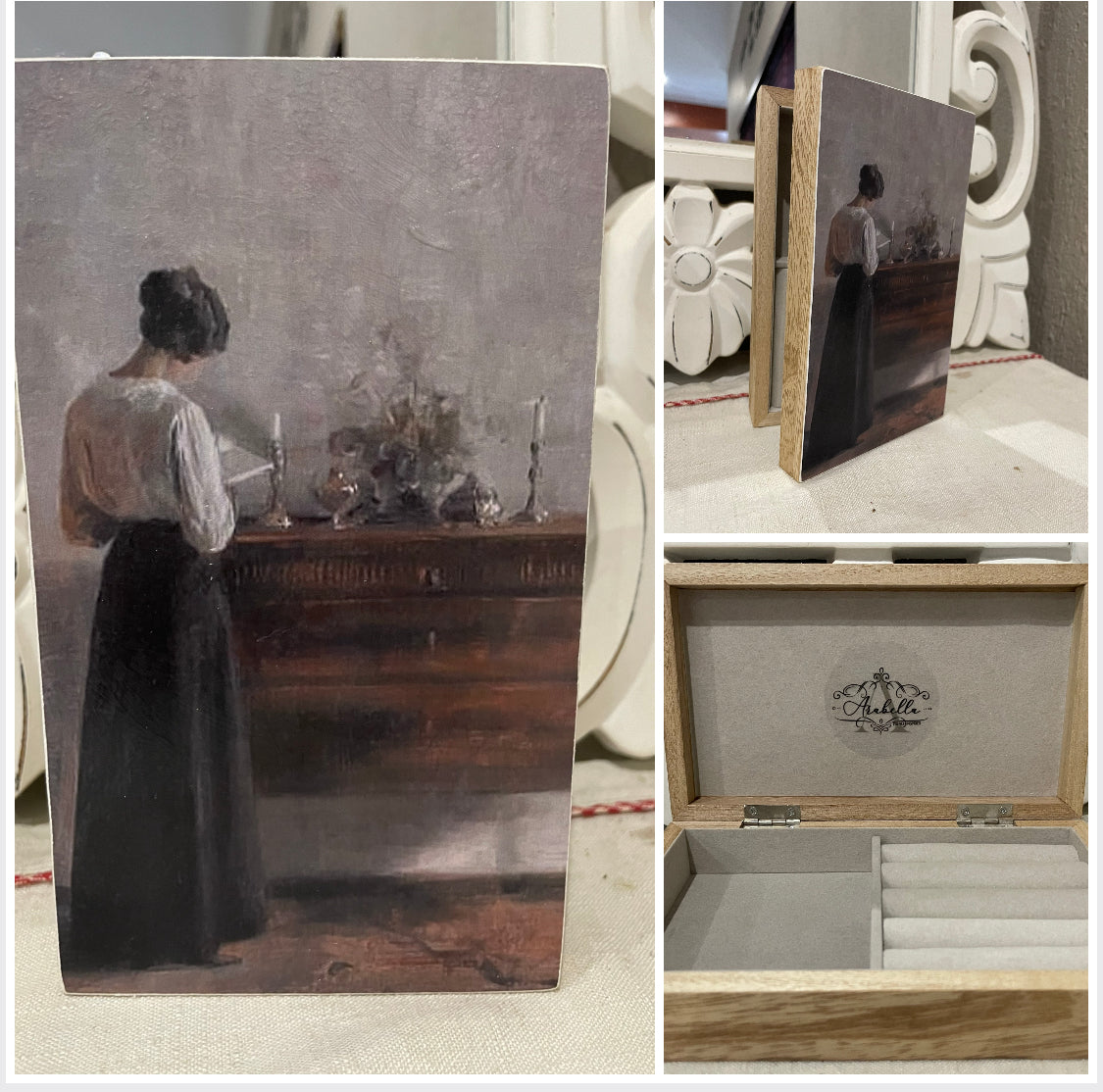 Antic Wooden jewellery box